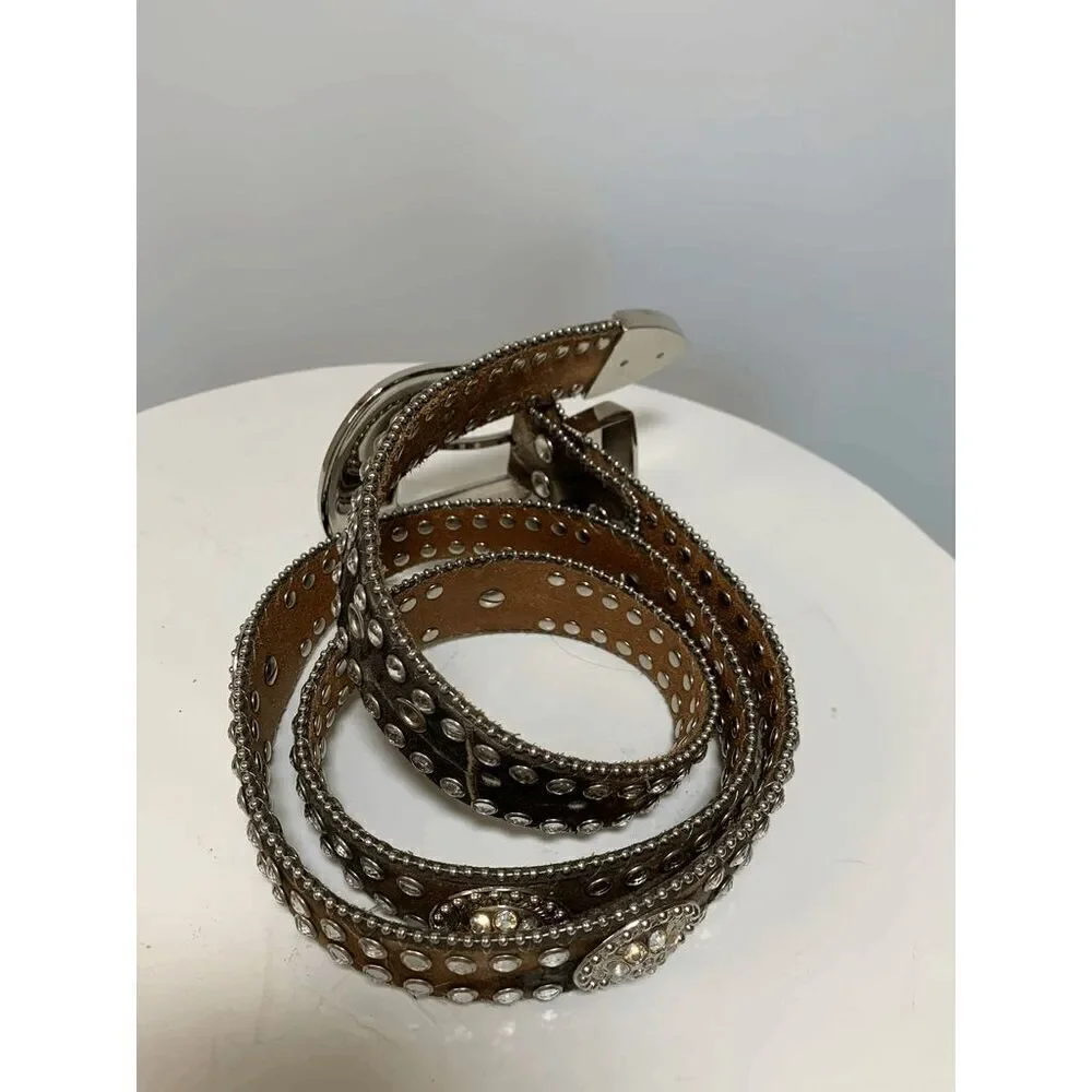 Blazin Roxx Green Camo Jeweled Western Belt